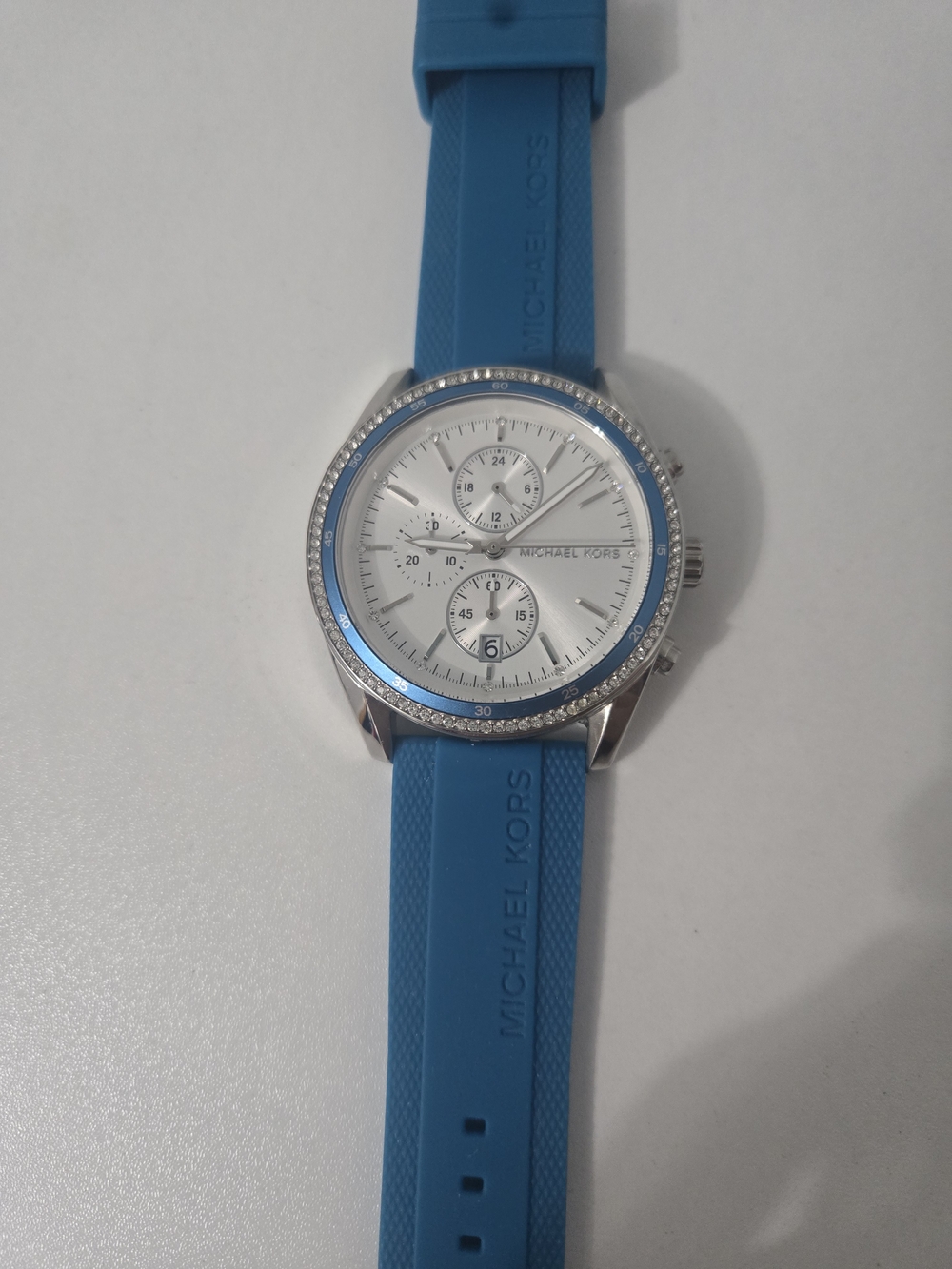 Michael Kors Hadyn Chronograph Watch Santorini Blue - Excellent Condition! - Picture 4 of 7
